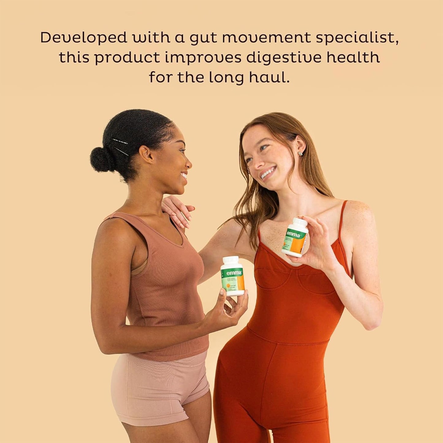 Emma Gut Health Relief Supplement, Doctor Endorsed Formula for Women & Men